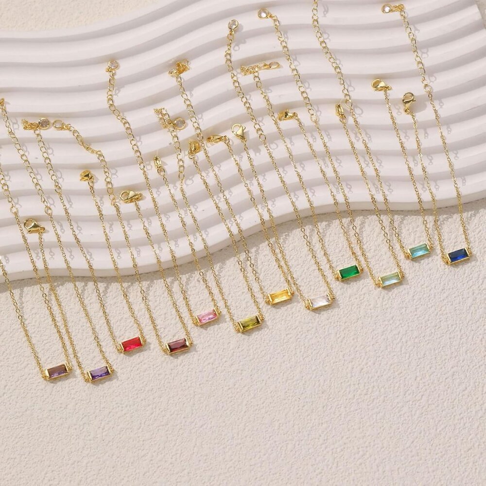 Trendy Stackable Birthstone Bracelets - Dainty 14… - image 7